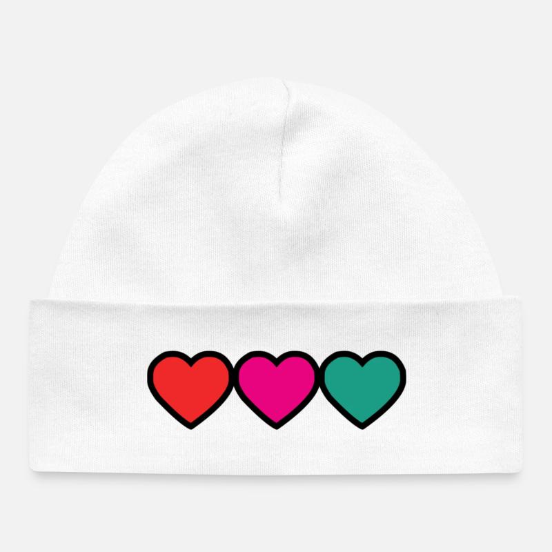 MERCI. MAÎTRESSE. MAÎTRE. COEUR. MERCI MAÎTRESSE. - Bonnet bébé bio - blanc
