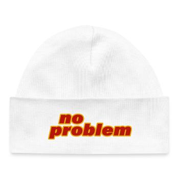 NO PROBLEM - Baby Organic Beanie - white - Front