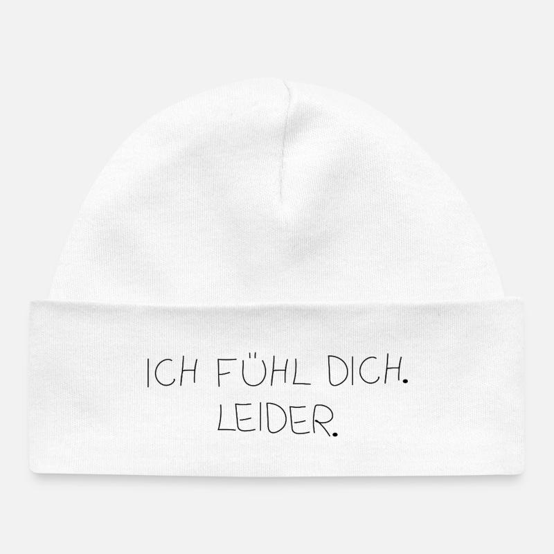 Je te sens - Bonnet bébé bio - blanc