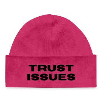 PROBLEME MIT DEM VERTRAUEN - Baby Organic Mütze - hot Pink - Vorne