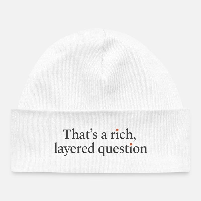 That is a rich, layered question - Baby Organic Beanie - white