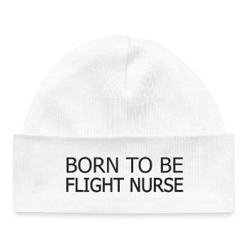 Infirmière de vol née pour être sauvetage aérien - Bonnet bébé bio - blanc - Devant