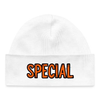 Special Offer Sign - Baby Organic Beanie - white - Front