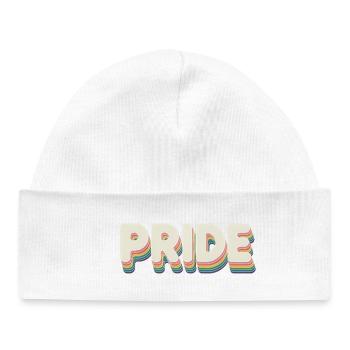 Pride - Cool Queer Logo - Baby Organic Mütze - Weiß - Vorne
