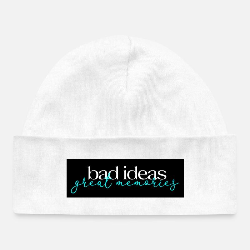 Mauvaises idées Grands Souvenirs 02 - Bonnet bébé bio - blanc