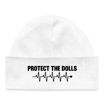 Protect_the_Dolls_herzschlag - Baby Organic Mütze - Weiß - Vorne