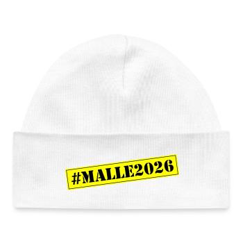 Malle 2026 - Bonnet bébé bio - blanc - Devant