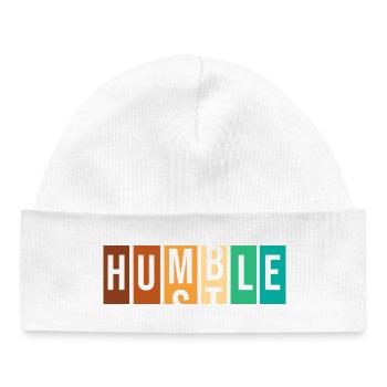 Workaholic Humble - Baby Organic Beanie - white - Front