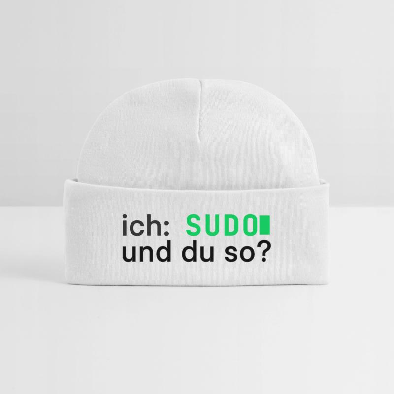 ich: SUDO und du so? Linux Programmierer - dunkel Baby Organic Mütze