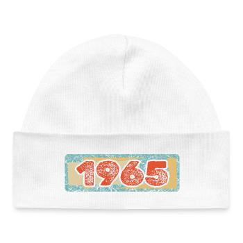 1965 - Baby Organic Beanie - white - Front