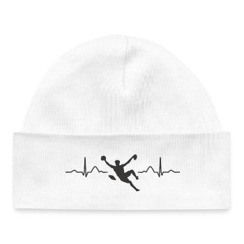 Boulderer heartbeat Bouldering Bouldering - Baby Organic Beanie - white - Front