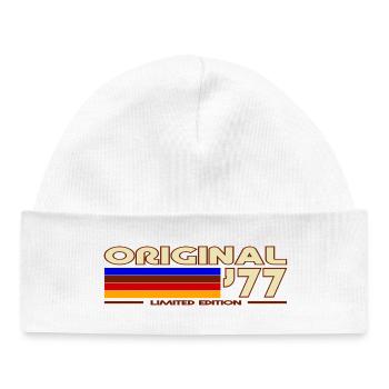 1977 - Baby Organic Beanie - white - Front