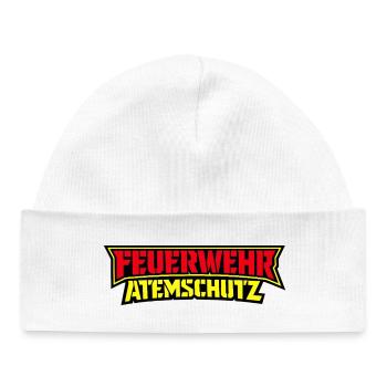 Feuerwehr Atemschutz Logo - Baby Organic Mütze - Weiß - Vorne