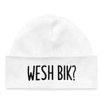 Wesh Bik Humour Arabe - Bonnet bébé bio - blanc - Devant