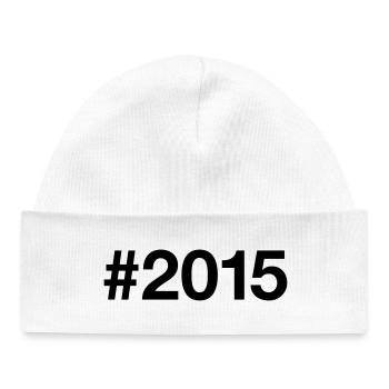 2015 Jahrgang 11 Jahre 11. Geburtstag - Baby Organic Mütze - Weiß - Vorne