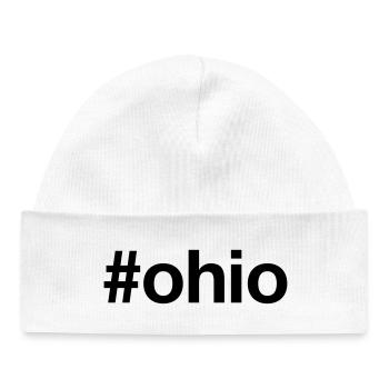 OHIO Hashtag - Baby Organic Beanie - white - Front