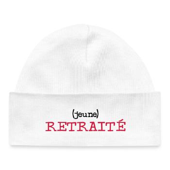 (Young) Retired - Baby Organic Mütze - Weiß - Vorne