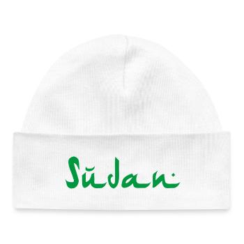 Soudan - Bonnet bébé bio - blanc - Devant