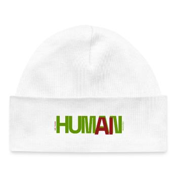 Human - Baby Organic Beanie - white - Front
