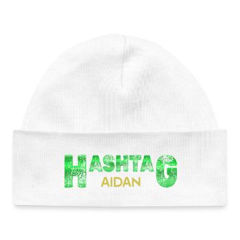 Geschenk für Aidan - Baby Organic Mütze - Weiß - Vorne