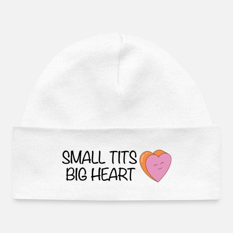 Petits Grand Cœur - Bonnet bébé bio - blanc