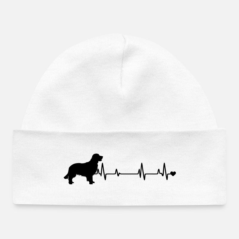 Chien - Bonnet bébé bio - blanc
