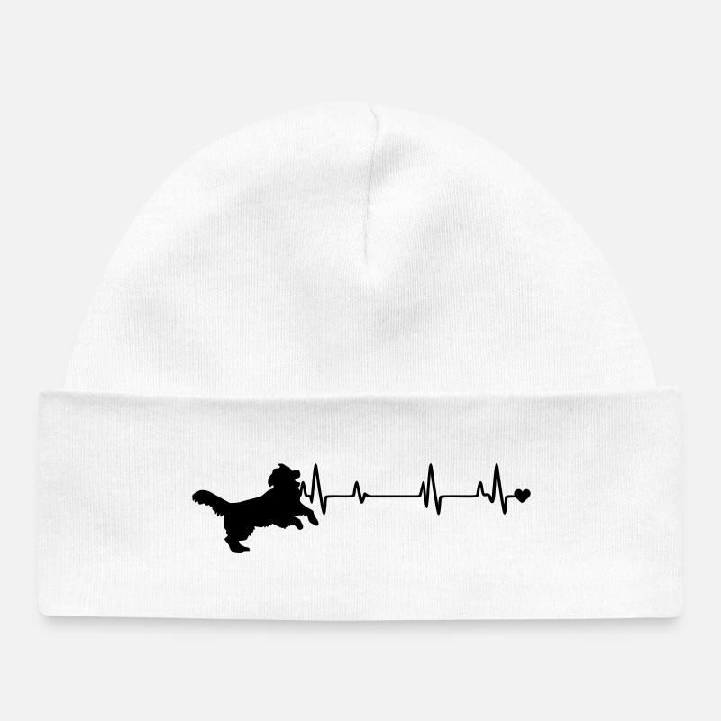 Chien - Bonnet bébé bio - blanc