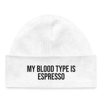Chemise Torréfacteur de café - Bonnet bébé bio - blanc - Devant