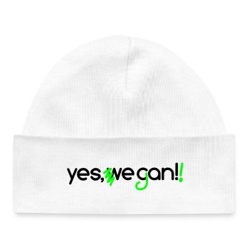 yes_vegan - Baby Organic Beanie - white - Front