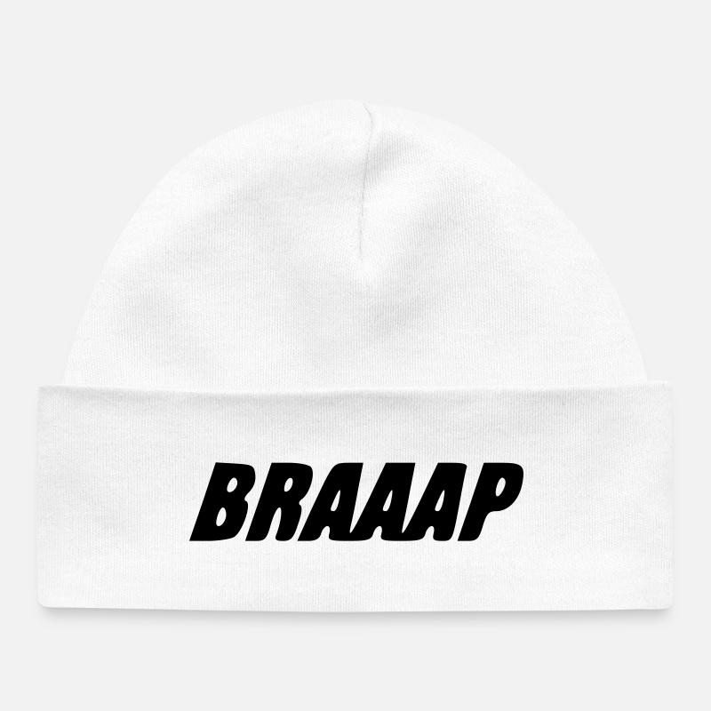 Le BRAAAP - Bonnet bébé bio - blanc
