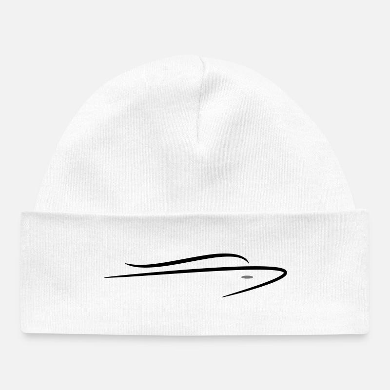 Bateau - Bonnet bébé bio - blanc