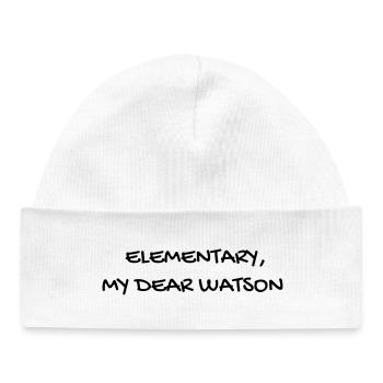 Cinema - Quotes - Film - Citations - Zitat - Humor - Baby Organic Beanie - white - Front