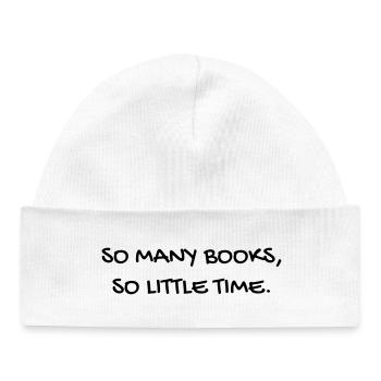 Quote - Life - Love - Happiness - Citation - Zitat - Baby Organic Beanie - white - Front