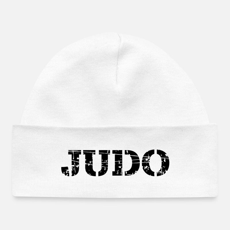 Judo - Bonnet bébé bio - blanc
