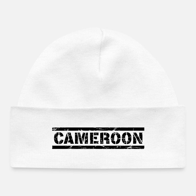 Cameroun - Bonnet bébé bio - blanc