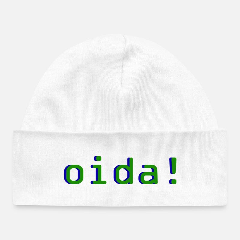 oida! - Baby Organic Mütze - Weiß