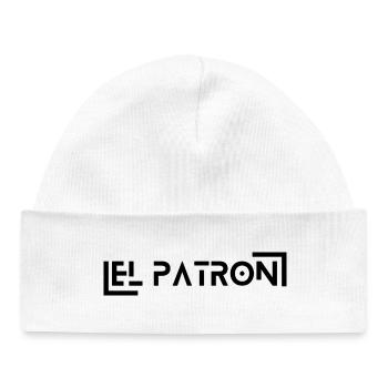 El Patron – Le look du chef - Bonnet bébé bio - blanc - Devant