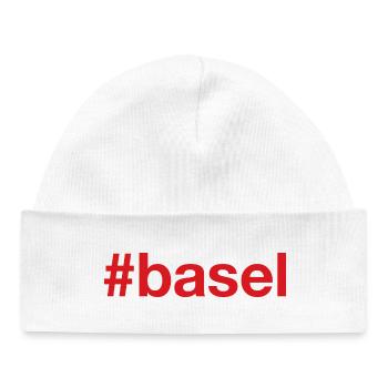 Basel Switzerland Schweiz - Baby Organic Beanie - white - Front