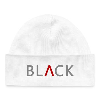 BLACK mit Stil - Baby Organic Mütze - Weiß - Vorne