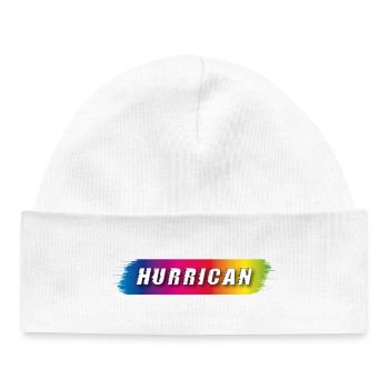 Hurrican Lettering Spectrum - Baby Organic Beanie - white - Front