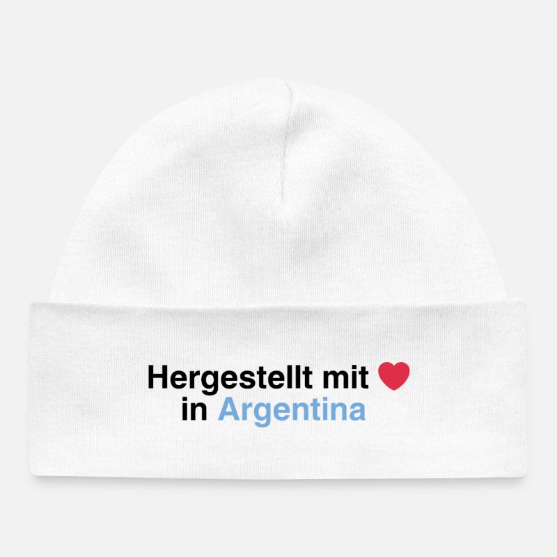 hergestellt_in_argentina_helios - Bonnet bébé bio - blanc