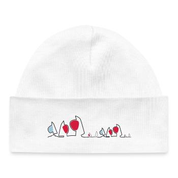 Regatta Skyline Sailboats Sailing Sailing Boats - Baby Organic Beanie - white - Front