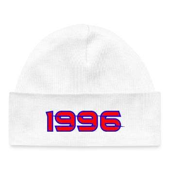 1996 Neon Retro-Logo - Baby Organic Mütze - Weiß - Vorne