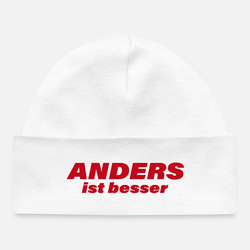 ANDERS IST BESSER - Baby Organic Mütze - Weiß