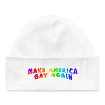 Make America Gay Again - Baby Organic Beanie - white - Front