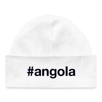 Angola Hashtag - Bonnet bébé bio - blanc - Devant