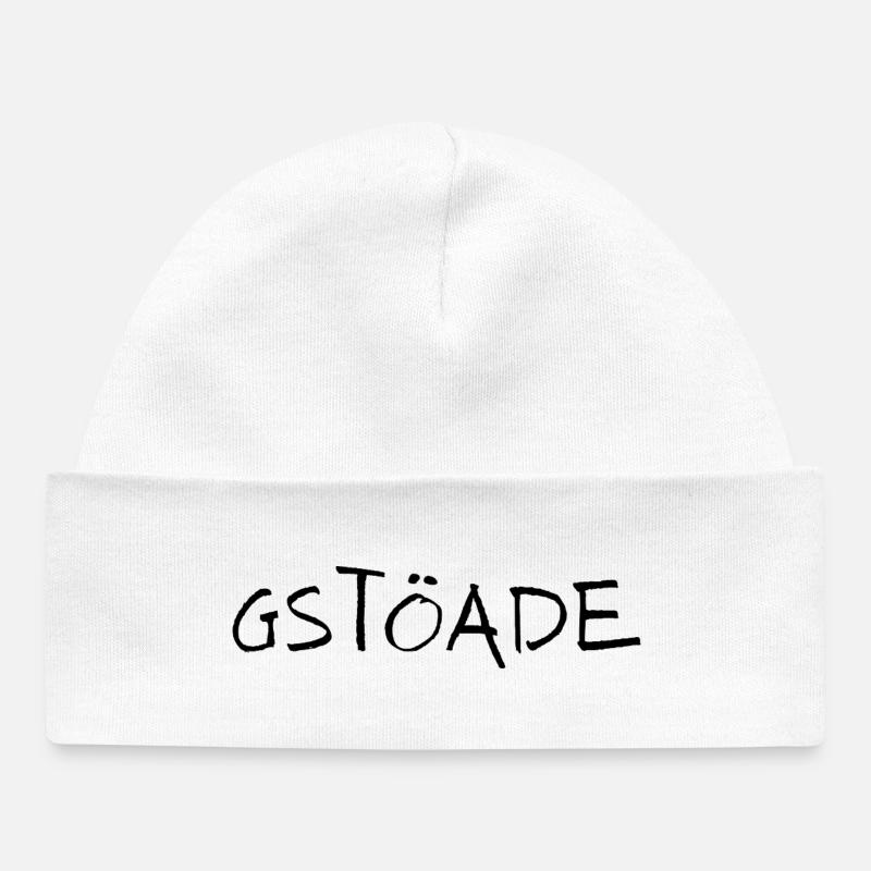 Gstöade - Baby Organic Beanie - white