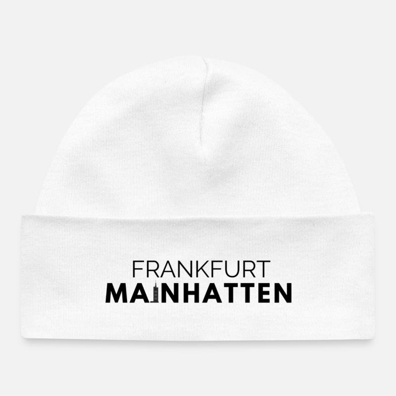 Francfort Mainhatten - Bonnet bébé bio - blanc