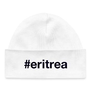 ERITREA Hashtag - Baby Organic Mütze - Weiß - Vorne