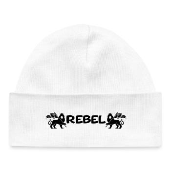 Rebelle - Bonnet bébé bio - blanc - Devant